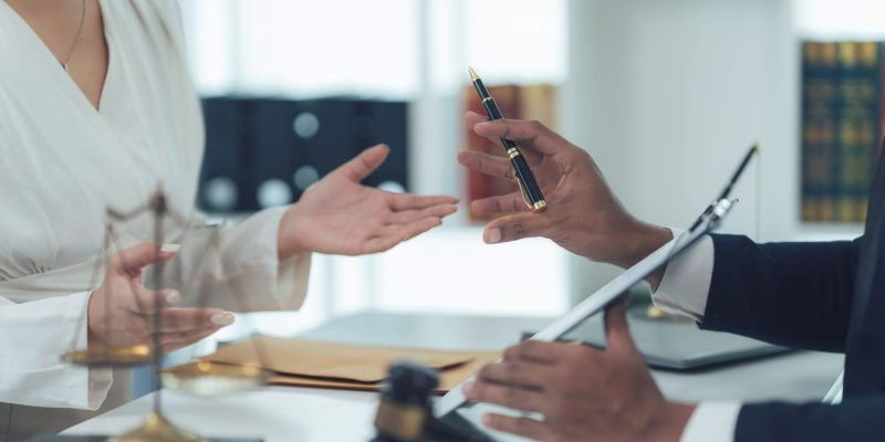 a couple of people that are sitting at a table
